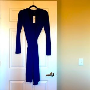 Ann Taylor long sleeve wrap dress